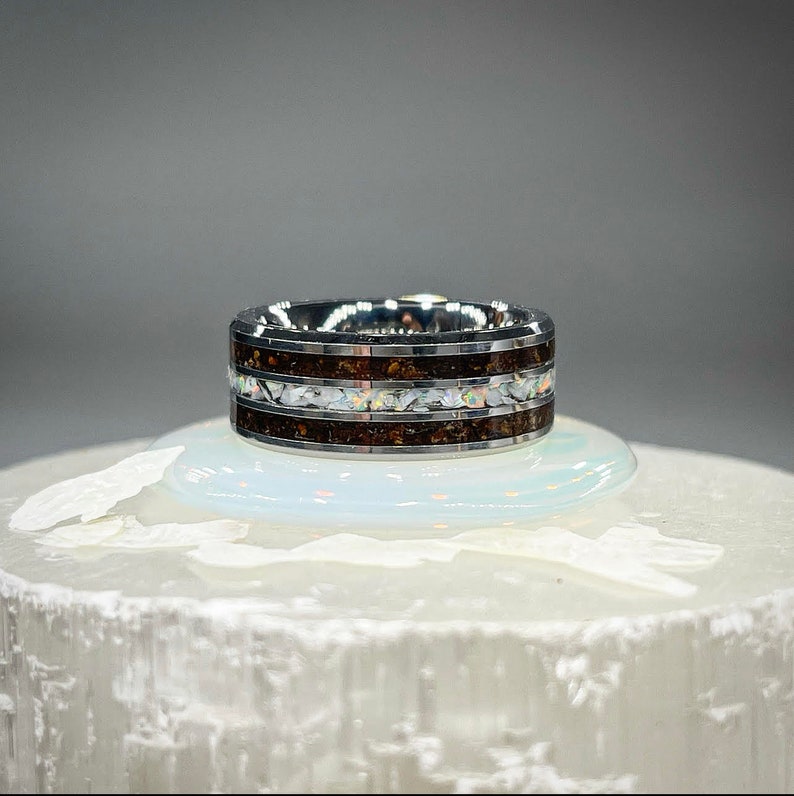 Coconut and Abalone Ring