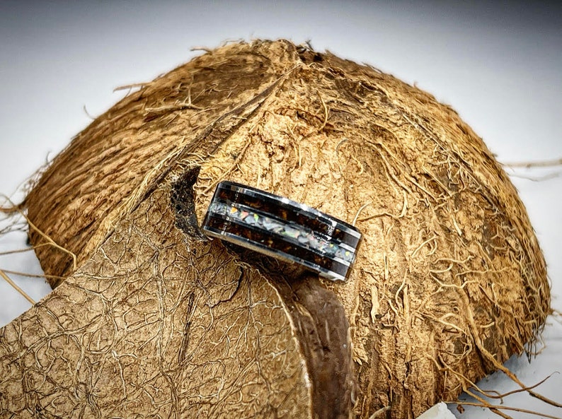 Coconut and Abalone Ring