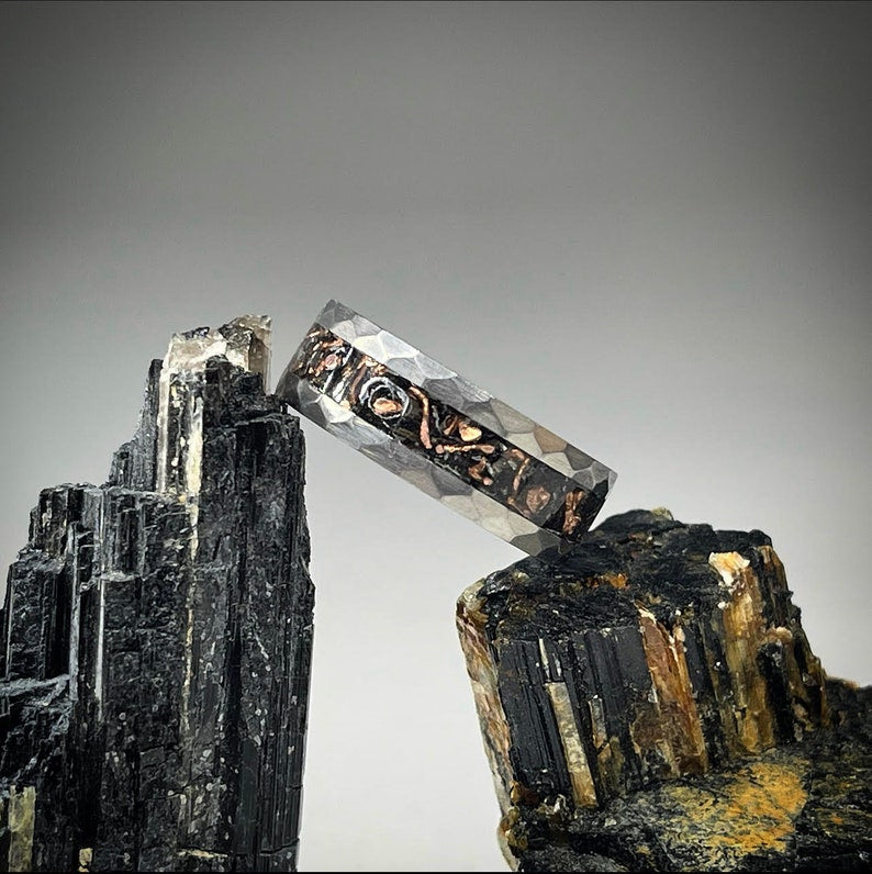 Copper Ridge Meteorite Ring - Classic Series