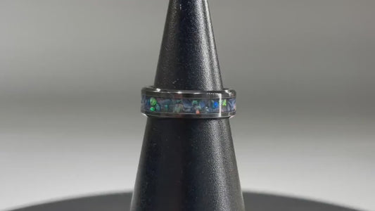 Abalone and Opal Ring