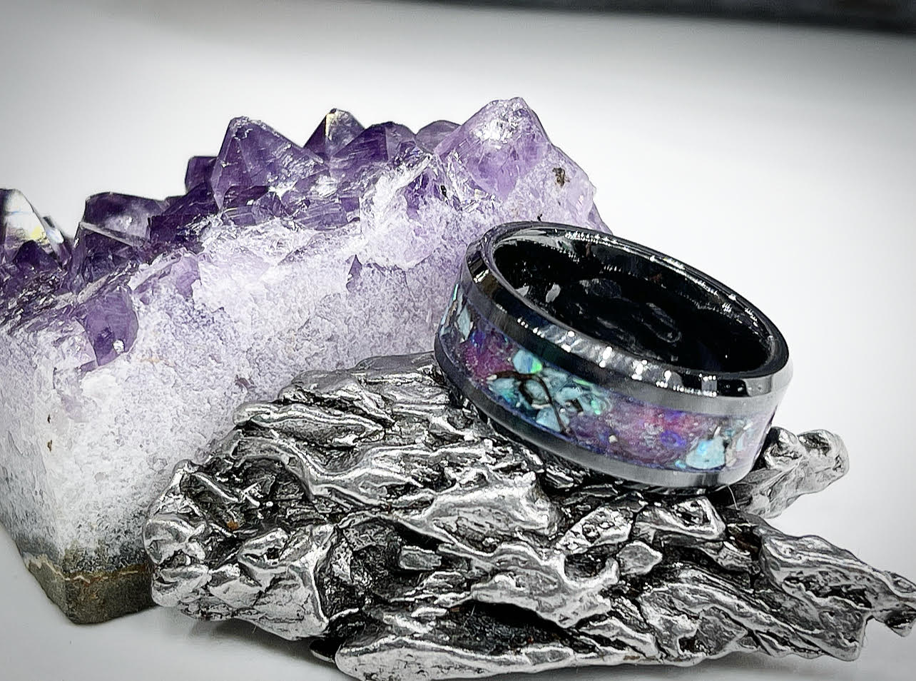 Space meteorite hot sale glow ring